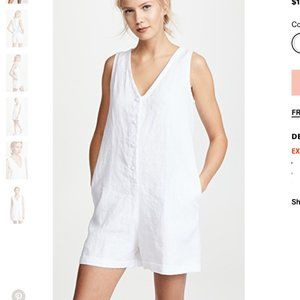 Nice Matin White Summer/Spring McGuire Romper (XS)